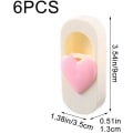 Miniatyrbilde 3 av 4: 6 stk rosa stil2 dynetrekk klips dynetrekk klips hjerte anti-run