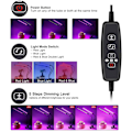 Miniatyrbillede 3 af 5: 30 LED plantelys, dobbelthovedet plantelys, USB-interface