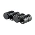 Miniatyrbillede 1 af 3: 4x Ventilkapper til bil, aluminium - sort sort