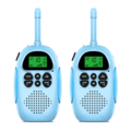 Miniatyrbilde 1 av 5: 2 stk. blå oppladbare barnas walkie talkies med FM r