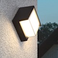 Pikkukuva 5 / 5: Moderni LED-ulkoseinävalaisin 12W vedenpitävä IP65/alumiini+akryyli