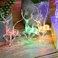Miniatyrbild 2 av 3: LED-lykta julälg ljusslinga sika hjort modellering lampor