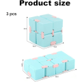 Pikkukuva 5 / 5: 3 kpl Anti-stressilelu Infinity Cube -lelu, Fidget Finger Toy Stress