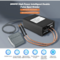 Miniatyrbillede 2 af 3: 8000W Punktsvejsemaskine Bærbar Justerbar 0-1200A Lithium Ba