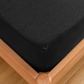 Miniatyrbillede 4 af 5: Sort Lagen 180x200cm Sort Mikrofiber Ekstra Dyb Lomme 2