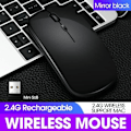 Miniatyrbilde 3 av 5: Gjenladbar Bluetooth-mus for bærbar PC, nettbrett, Macbook/iPad/iPhone