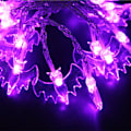 Miniatyrbilde 2 av 3: Halloween Dekorative Lys, 20 stk LED Edderkopp Flaggermus Spøkelse Solcellelys
