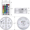 Pikkukuva 3 / 5: Sukellettava LED-valo 2-pakkaus 13 LED RGB koristeellinen LED-sukellusvalo
