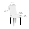Miniatyrbild 3 av 5: Vattentät Jacquard Rutiga Chaise Longue Överdrag - Taupe, Universal