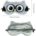 Miniatyrbild 2 av 3: Mjuka sovmasker, 3D fluffiga barnsovmask söta roliga tecknade