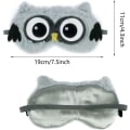 Miniatyrbillede 2 af 4: Plys Søvnmasker, 3D Fluffy Børnesøvnmaske Sød Sjov Tegneserie