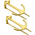Miniatyrbillede 1 af 5: 2 stk. bogmærke - Guldankerformet metalbogmærker, Crea