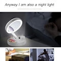 Miniatyrbild 5 av 5: Bärbar hopfällbar 1x/10x förstoring LED-upplyst dubbelsidig smink