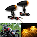 Miniatyrbillede 1 af 5: 2 stk. Motorcykel Blinklys Amber Blinklys 12V Vandtæt