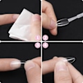 Miniatyrbild 4 av 5: 500 stycken falska naglar i mandelform, transparenta amerikanska nageltips