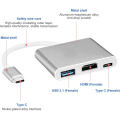 Miniatyrbild 4 av 5: 4K USB C till HDMI-adapter, 3-i-1 typ C-omvandlarkabel för MacBo