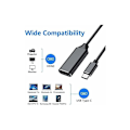 Miniatyrbilde 4 av 5: Hvit USB C til HDMI-adapter, Type C til HDMI 4K-konverter, Type C