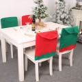 Miniatyrbilde 2 av 4: 4 stk. julealv spisestuestoltrekk nissehue juledekor