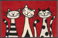 Vask + tør tre katte måtte vaskbar støvmåtte katte 40 x 60 cm