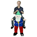 Miniatyrbild 3 av 4: Vit skägg stil, jul djur bär byxor, vuxen tomte C