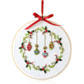 Miniatyrbild 1 av 5: 8 tum korsstygnsbroderi kit med broderiram, färgglad
