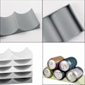 Miniatyrbilde 4 av 4: Kjøleskapsflaskeholder 2 stk Flaskelagringsmatte Stablebar Plast