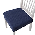 Miniatyrbillede 1 af 5: Marineblå, T-formet, lang ternet jacquard stolpudebetræk, sol