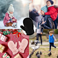 Pikkukuva 5 / 5: Talven vauvan lapaset fleece-vuori taapero pojat lämmin ja pehmeä hansikas