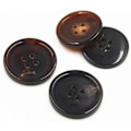 Miniatyrbillede 4 af 5: 10 stk. (kaffe, 15 mm) Tøj Knapper - Fashion Horn Sy Knapper