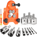 Miniatyrbillede 1 af 5: Diamant Hulsave, Justerbar Hulstansningslokalisator Flise Hulsave med 11p