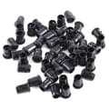 5mm LED 50stk Lampholder Diodeholder Svart Nylonklips Bezel Montering