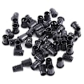 Miniatyrbillede 1 af 4: 5mm LED 50 stk. lampefatning diodeholder sort nylon klemme ramme montering