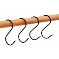 Miniatyrbillede 2 af 4: Pakke med 20 sorte S-kroge S-kroge S-formede kroge S-kroge S-kroge P