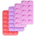 Miniatyrbilde 1 av 5: 4-pakks non-stick silikonformer for sjokolade, godteri, gelé, is