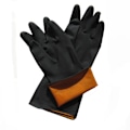Miniatyrbillede 1 af 5: 35CM Heavy Duty Sorte Handsker, 1 Par Kemikaliebestandige Latex Handsker