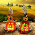 Miniatyrbilde 5 av 5: 2 stk. (A) Halloween skumgresskarlykt Jack Gresskar blinkende
