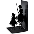 Miniatyrbillede 1 af 4: Metal Don Quixote bogstøtter. Inspireret af Cervantes' værk.
