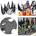 Miniatyrbillede 3 af 5: 3 stk. (sort) Halloween uhyggelig klæde 78 x 30 tommer, Spooky Hallo