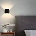 Miniatyrbillede 4 af 5: 1 stk. Moderne LED-væglampe i aluminium, firkantet, sort væglampe 1