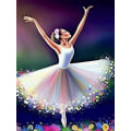 Miniatyrbilde 1 av 5: Diamantmaleri 30x40cm 5D Diamantmaleri Dansende Kvinne DIY Cr