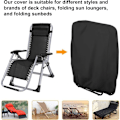 Miniatyrbilde 5 av 5: Folding Chaise Longue Trekk, 2 deler Beskyttende Trekk for Folding