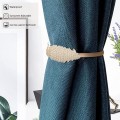 Miniatyrbillede 4 af 5: Gardinstop, 2 stk. Fjederdesign Gardinstop, Guld Bånd