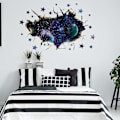 Pikkukuva 3 / 5: 3D Galaxy Blue Cosmic Milky Way -seinätarrat, simulaatiohalkeama H