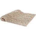 Miniatyrbillede 5 af 5: Basics Mikrofiber Shag Skridsikker Bademåtte, 0,33 x 0,5 m, Beige