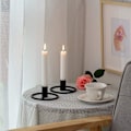 Miniatyrbilde 2 av 4: 2 Lysestaker Lysestaker Spiss Lysestaker Retro Svart De