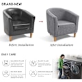Miniatyrbild 5 av 5: Fåtöljöverdrag, Jacquard Stretch Tub Chair Soffa Överdrag (Bad C
