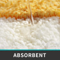 Miniatyrbillede 3 af 5: Skridsikker bademåtte, brusebadsmåtte lavet af blød mikrofiber, maskinvaskbar