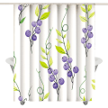 Miniatyrbillede 4 af 5: 180L x 180W centimeter Blomster Bruseforhæng Vandtæt Badeværelse