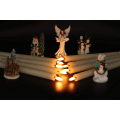 Miniatyrbilde 5 av 5: 6 pakke, lange 25,5 cm flammefrie koniske stearinlys, med 10 knappers fjernkontroll