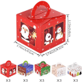 Miniatyrbillede 2 af 5: 15 stk. Julegaveæsker i pap - Julegodter Favor Candy Box